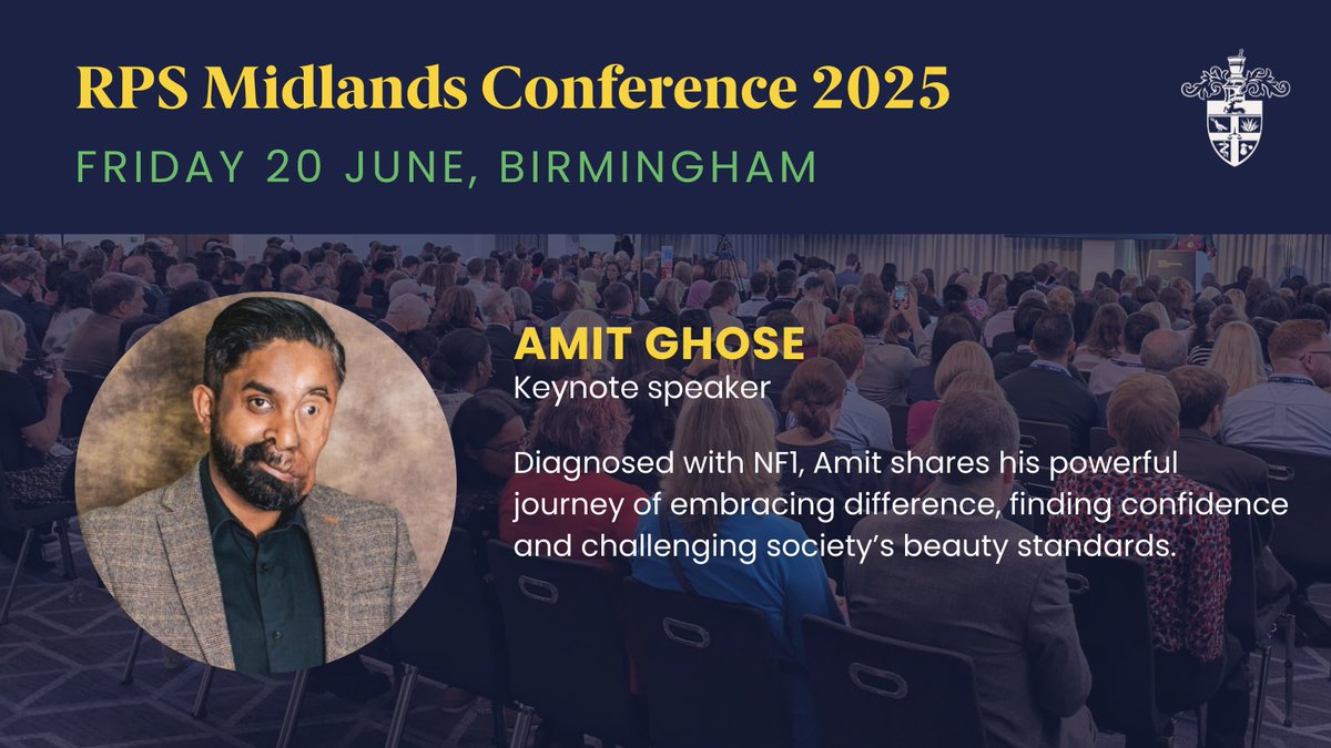 Royal Pharmaceutical Society (@rpharms) on Twitter photo We’re delighted to welcome Amit Ghose as our keynote speaker for the RPS Midlands Conference.
đź“… Friday 20 June 2025, 9.30am-6pm
📍 Conference Aston, Aston University, Aston Street, Birmingham, B4 7ET
FREE for RPS Members
Book your place: ow.ly/ovTB50W3obs
<a href="/amitzz99/">Amit Ghose</a> We’re delighted to welcome Amit Ghose as our keynote speaker for the RPS Midlands Conference.
đź“… Friday 20 June 2025, 9.30am-6pm
📍 Conference Aston, Aston University, Aston Street, Birmingham, B4 7ET
FREE for RPS Members
Book your place: ow.ly/ovTB50W3obs
<a href="/amitzz99/">Amit Ghose</a>