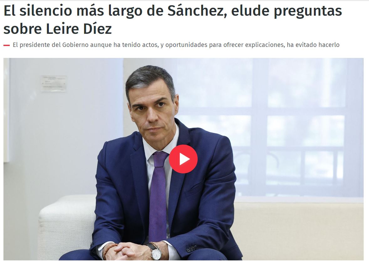 Las cloacas del PSOE afloran porque alguien dentro del PSOE cree que Sánchez es ya un problema para el PSOE.
La preocupación de Sánchez es que el fuego llega desde sus propias filas. Ya no controlan.