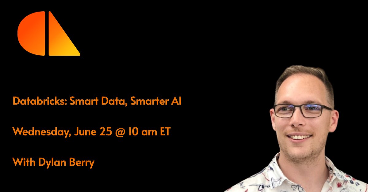 ObjectSharp's tweet image. Ready to unlock the full potential of your data with Databricks?
Join us on June 25 for an exclusive webinar "Databricks: Smart Data, Smarter AI".
Registration link and agenda: events.teams.microsoft.com/event/c1caaf6d…
#AI #DataEngineering #Databricks #DataAnalytics