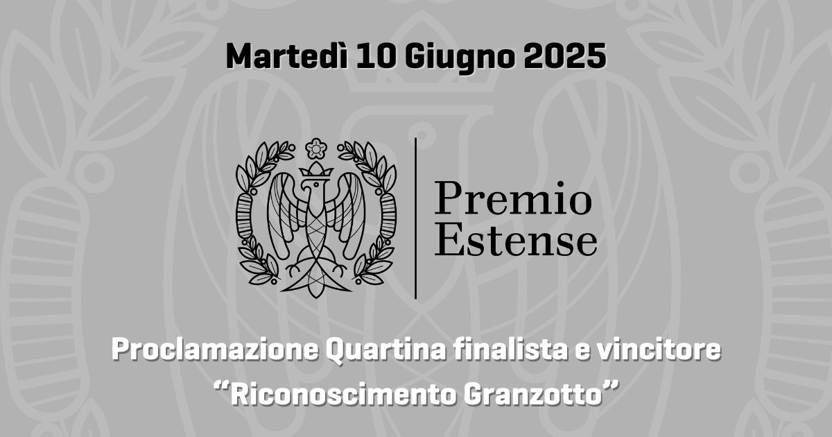 Martedì 10 giugno conosceremo la quartina finalista della 61^ edizione del #PremioEstense e il vincitore del 41^ "Riconoscimento Granzotto".

▶️Per la diretta dell'evento: youtube.com/@premioestense…

#premioestense2025 #giornalismo #libri #editoria #casaeditrice #conferenzastampa