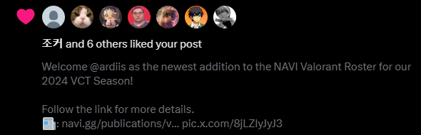 NAVI Valorant tweet media