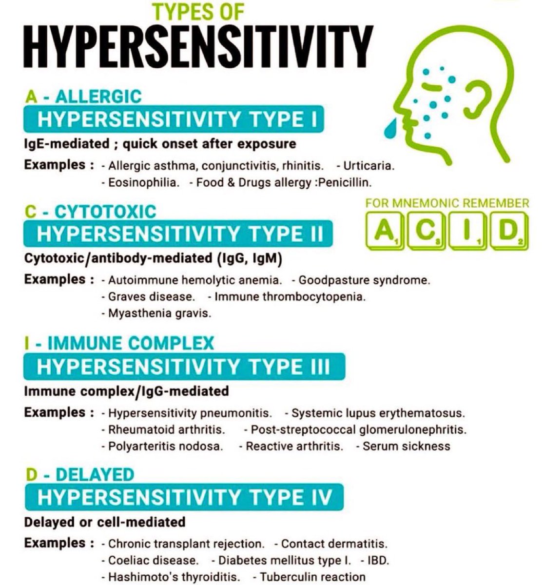 Doctors__squad's tweet image. Types of Hypersensitivity