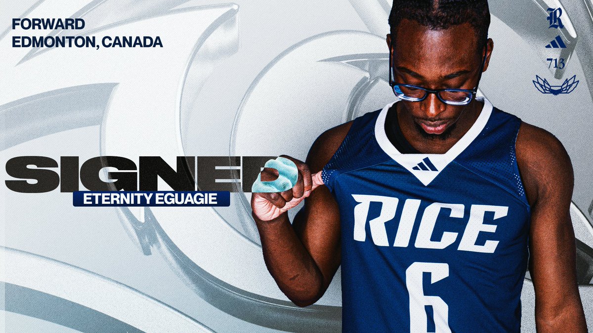 RiceMBB's tweet image. Welcome to South Main, Eternity Eguagie! ✍️
🔘 6-6
🔘 Forward
🔘 Edmonton, Alberta, Canada
#GoOwls👐