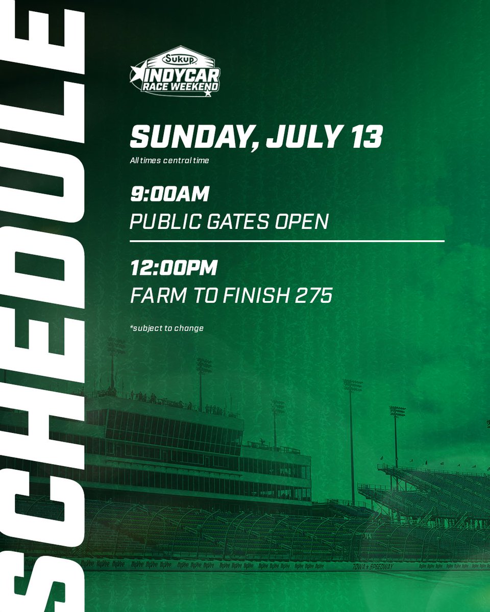 Plan your weekend at Iowa Speedway so you don't miss a beat!