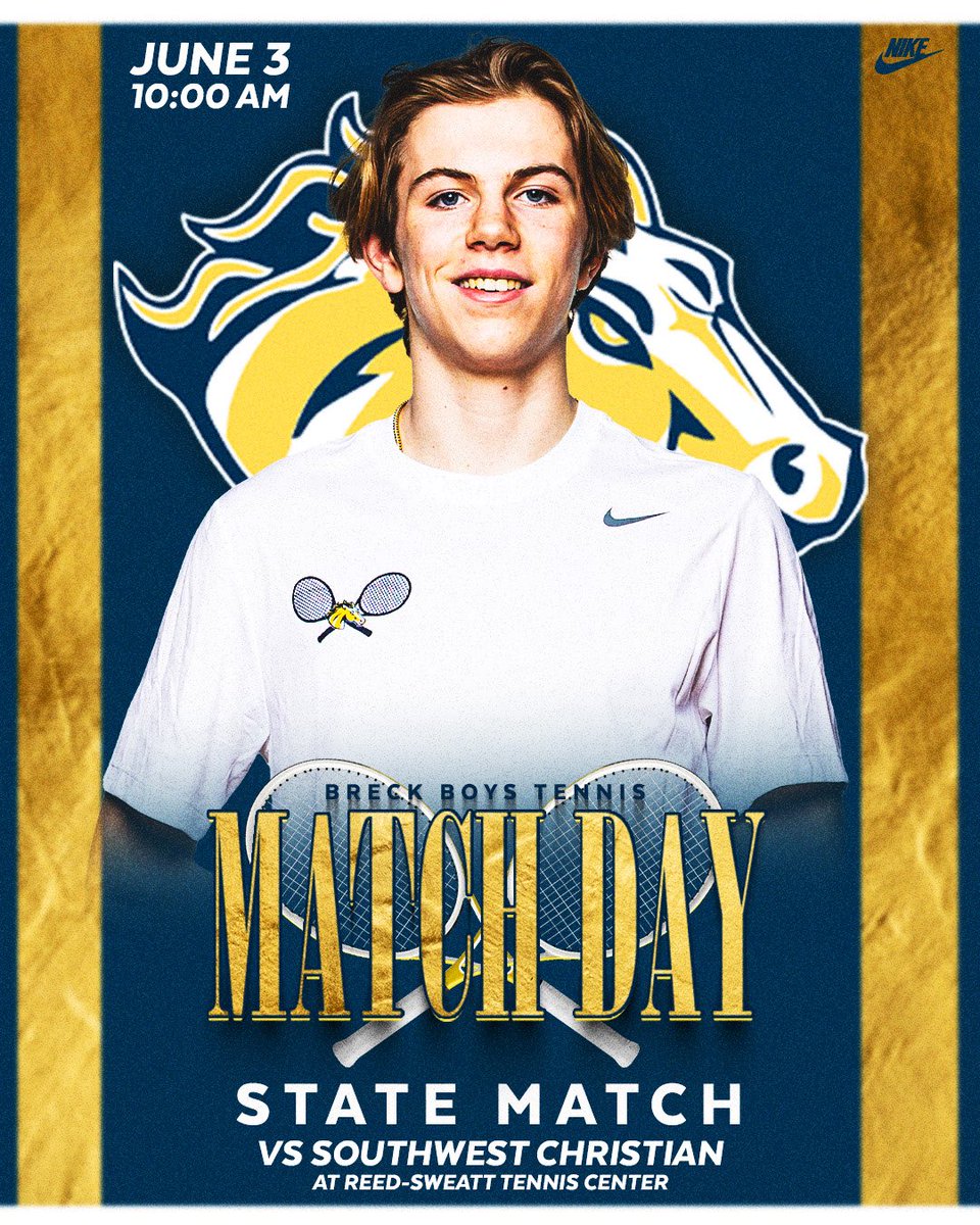 Good luck to #BreckBTEN in the State Quarterfinal against Southwest Christian!