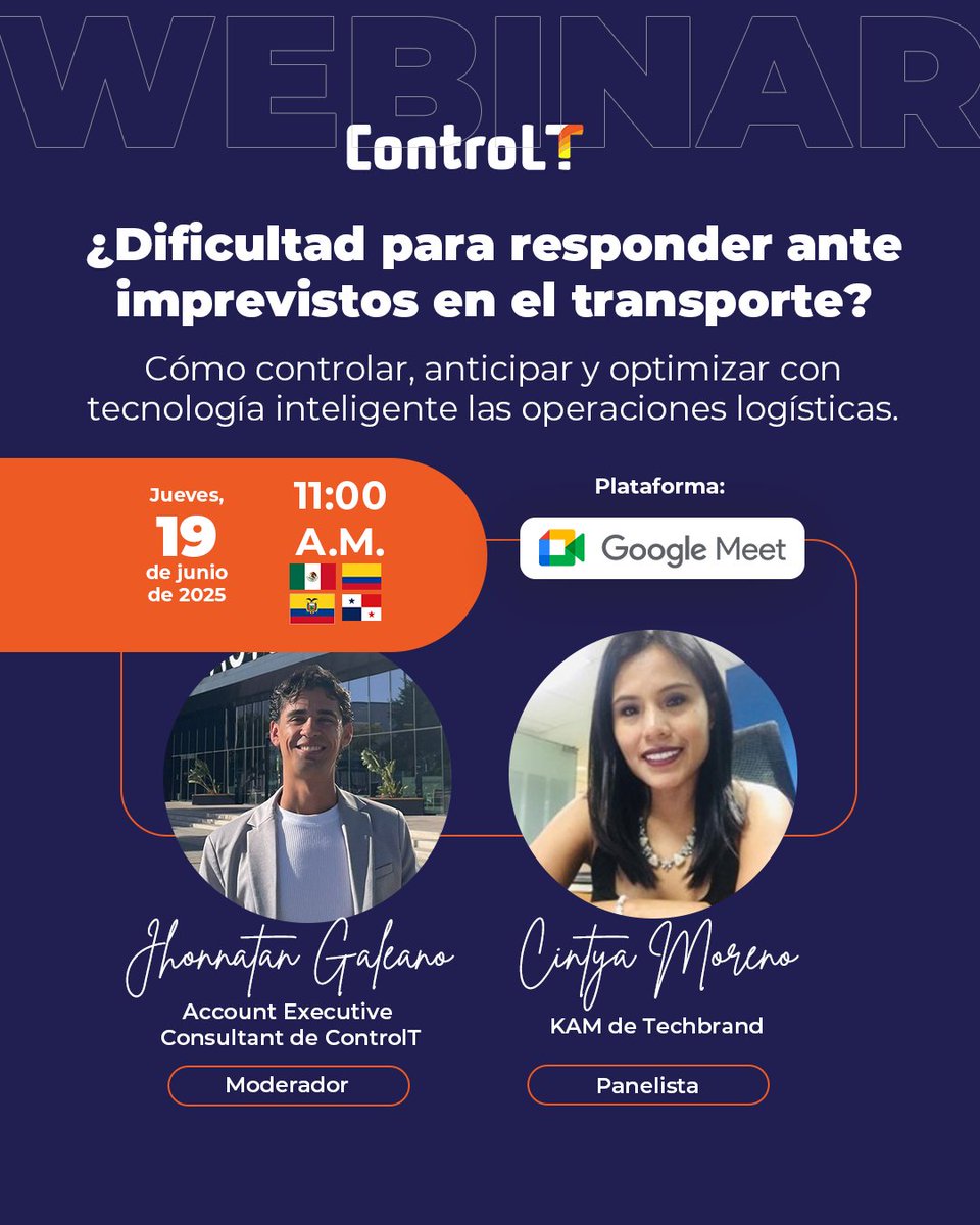 ¿Te cuesta responder a los imprevistos en transporte?

Webinar gratis, regístrate en: hubs.ly/Q03qqYBh0

#transporte #logística #torredecontrol #controltower