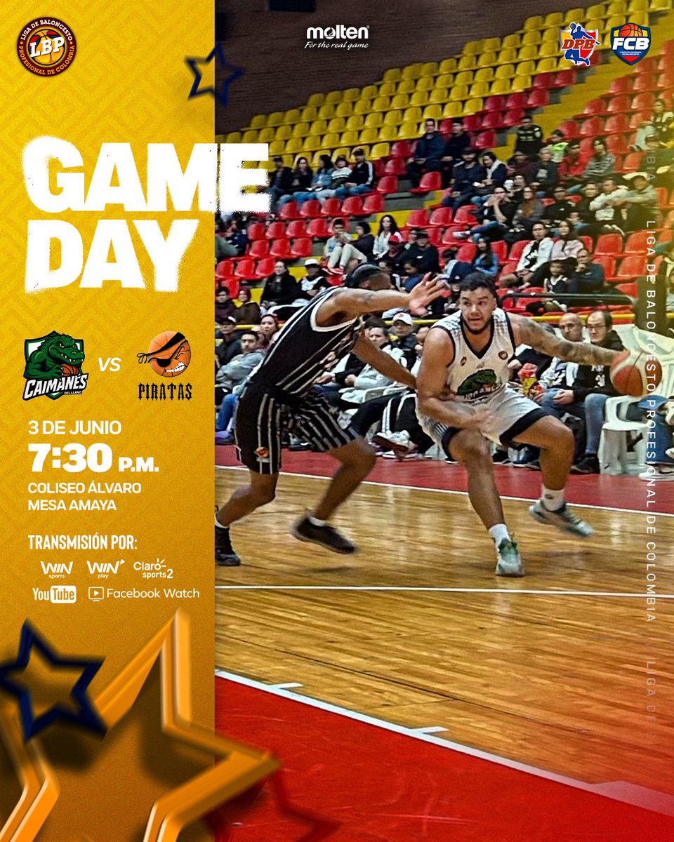 GAME DAY 📺

Caimanes 🐊 VS Piratas 🏴‍☠️ 

#BaloncestoDeColombia🇨🇴