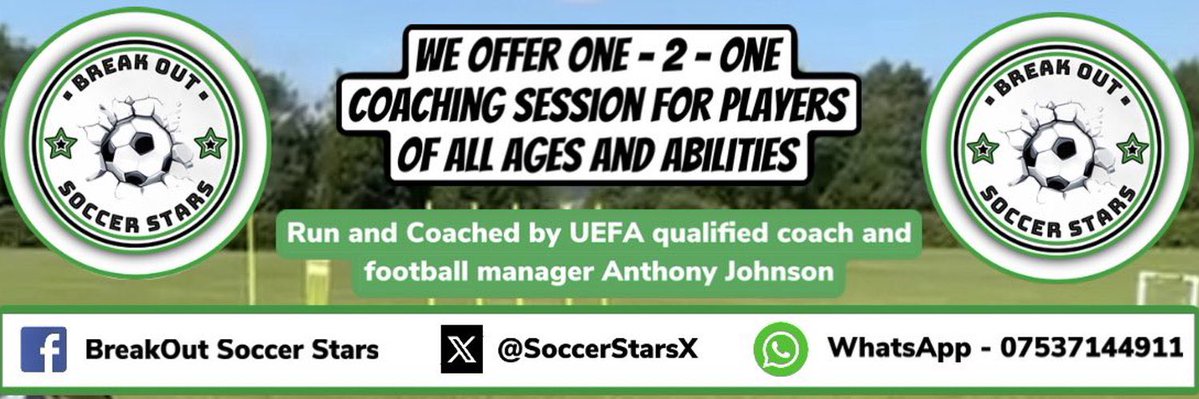 Anthony Johnson (@amjonno) on Twitter photo We’ve give FREE 1:1 sessions to our most loyal <a href="/SoccerStarsX/">BreakOut Soccer Stars</a> players this week…
Players that have been with us for years and have developed into excellent technical footballers.
It’s a pleasure to coach you all ⭐
To join us…👇
wa.me/message/BYJO7A… We’ve give FREE 1:1 sessions to our most loyal <a href="/SoccerStarsX/">BreakOut Soccer Stars</a> players this week…
Players that have been with us for years and have developed into excellent technical footballers.
It’s a pleasure to coach you all ⭐
To join us…👇
wa.me/message/BYJO7A…