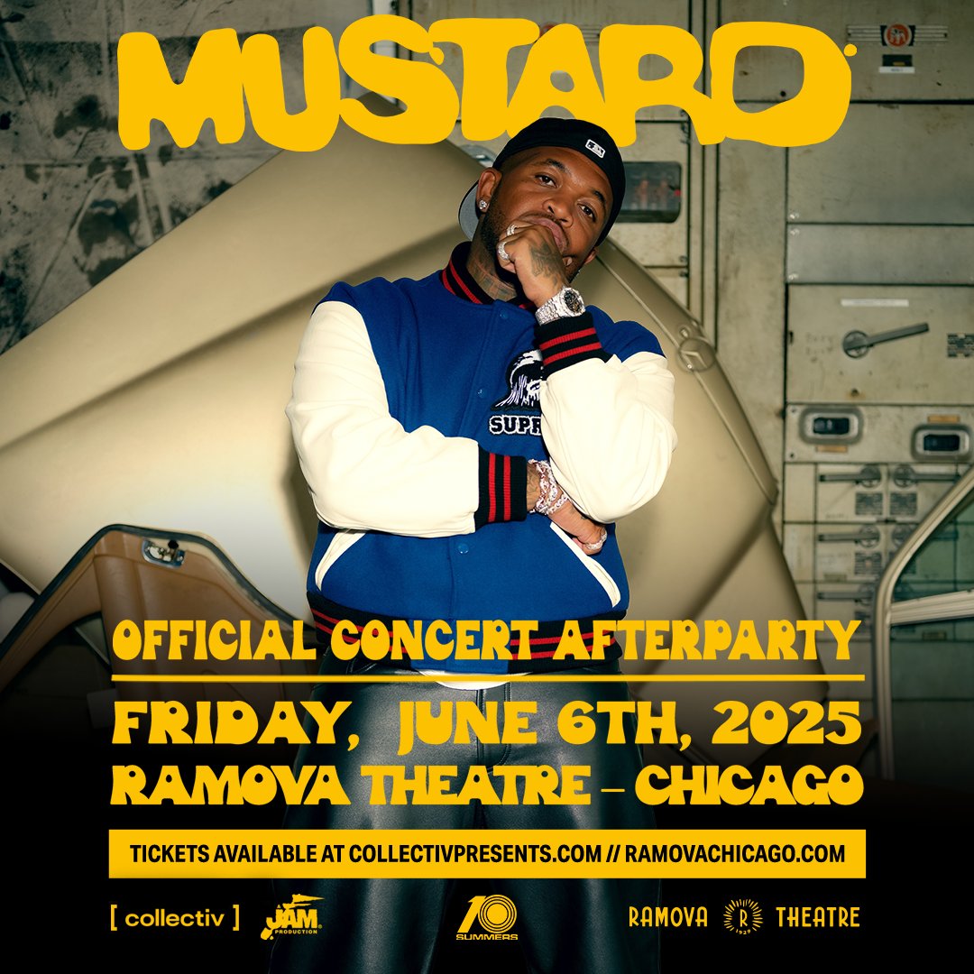 Andrew Barber (@fakeshoredrive) on Twitter photo After Kendrick & SZA's show at Soldier Field head down the street to the Ramova Theatre for the OFFICIAL afterparty with MUSTARD.
FRIDAY JUNE 6th @ 10pm
I'm giving away two VIP passes today. To win simply REPOST this. You must be following me to win. After Kendrick & SZA's show at Soldier Field head down the street to the Ramova Theatre for the OFFICIAL afterparty with MUSTARD.
FRIDAY JUNE 6th @ 10pm
I'm giving away two VIP passes today. To win simply REPOST this. You must be following me to win.