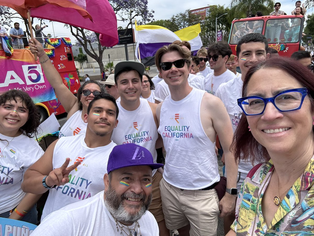 Was proud to celebrate in solidarity with the #LGBTQ community &amp; their friends at <a href="/WeHoCity/">City of West Hollywood</a> #pride. W/ <a href="/GMCLA/">Gay Men’s Chorus of Los Angeles</a> <a href="/eqca/">Equality California</a> <a href="/RickChavezZbur/">Rick Chavez Zbur</a> <a href="/Chelsealeebee/">Chelsea Byers</a>