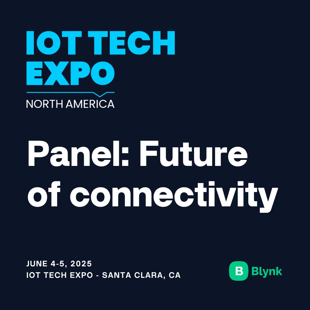 blynk_app's tweet image. 🔍 What’s next in hashtag#IoTConnectivity?
We’ll be speaking at the #IoTTechExpo on June 5, 2025. iottechexpo.com/northamerica  @iottechexpo #IoT #techexevents