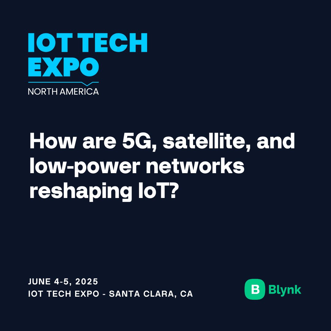 blynk_app's tweet image. 🔍 What’s next in hashtag#IoTConnectivity?
We’ll be speaking at the #IoTTechExpo on June 5, 2025. iottechexpo.com/northamerica  @iottechexpo #IoT #techexevents