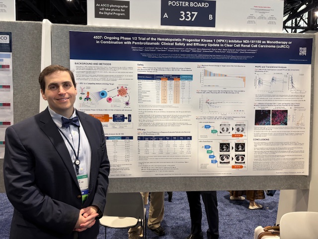 Yale Cancer Center (@yalecancer) on Twitter photo Encouraging interim results of the phase 1/2 trial of the HPK1 inhibitor NDI-101150 were presented by <a href="/BraunMDPhD/">David Braun</a> for patients with clear cell renal cell carcinoma (ccRCC) showing promising antitumor activity #ASCO25. <a href="/SmilowCancer/">Smilow Cancer Hospital</a> <a href="/OncoAlert/">OncoAlert</a> meetings.asco.org/abstracts-pres… Encouraging interim results of the phase 1/2 trial of the HPK1 inhibitor NDI-101150 were presented by <a href="/BraunMDPhD/">David Braun</a> for patients with clear cell renal cell carcinoma (ccRCC) showing promising antitumor activity #ASCO25. <a href="/SmilowCancer/">Smilow Cancer Hospital</a> <a href="/OncoAlert/">OncoAlert</a> meetings.asco.org/abstracts-pres…
