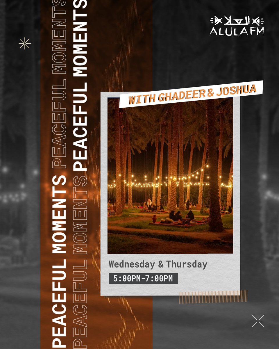 Step into a peaceful, soulful two evening experience with GHdeer and Joshua. Discover the spirit of Hajj through touching pilgrim stories and the remarkable dedication behind serving them with compassion, precision, and heart.

#AlUlaFM #SoundOfArabia