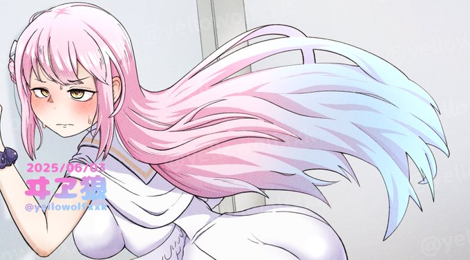 屁で隠れちゃったけど、髪描くのめちゃ楽しかった。 