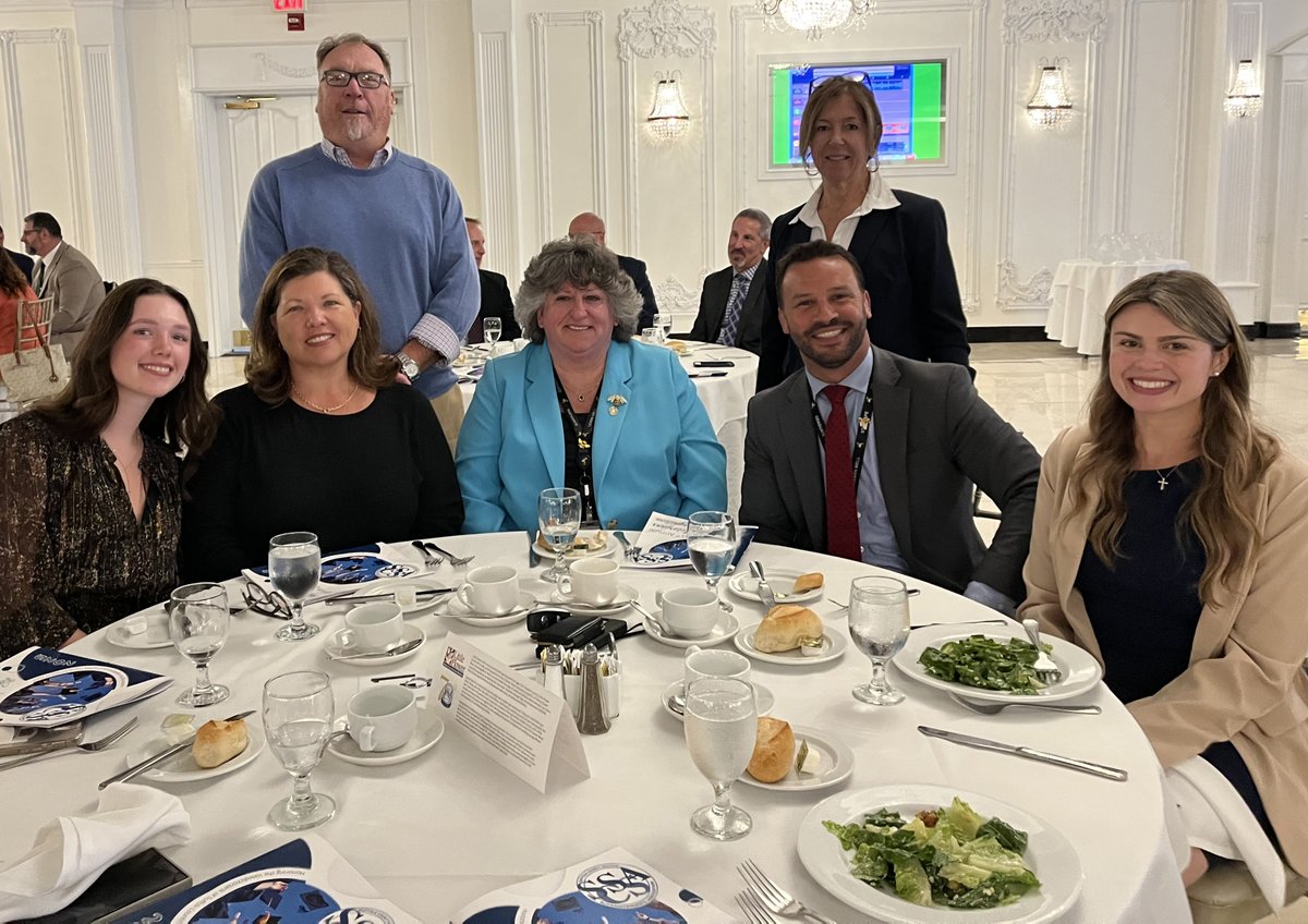 Our own Adriana Melittas (back, right) attended the Suffolk County Valedictorian Lunch at Villa Lombardi in Holbrook on May 29. The student shown is the valedictorian from Bridgehampton High School. Congratulations to all!