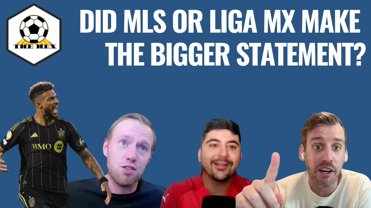 A HUGE Hex this week is out! 

Talking everything CWC, CCC and MLS with the experts! 

-> youtube.com/watch?v=p5aloS…