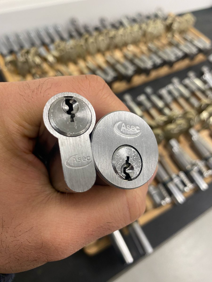 AldridgeSec's tweet image. Amazing work from our Production Dept! 🚀 126 Asec 6 pin cylinders shipped fast! Need locks? We've got you covered! #Locksmiths #Locksmith #Locksmithing #SecuritySolutions