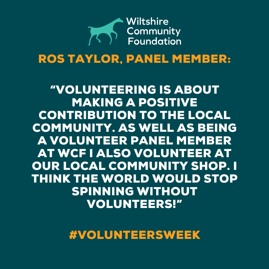 “I think the world would stop spinning without volunteers!”

During #VolunteersWeek, we’re also celebrating our fantastic panel members 👏

💚 These dedicated volunteers use their time &amp; expertise to help us make fair and informed grant decisions