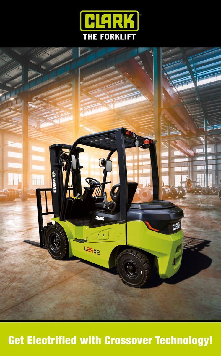 Robust. Flexible. Electric.
The CLARK Raider (L25–35XE) brings crossover performance + Li-ion power to your fleet:
🔋 230 / 346 / 460 Ah batteries
⚡ 100 A / 200 A chargers
🔌 35 A onboard charger for 230V sockets
Tough on the outside. Smart on the inside.
#GetElectrified