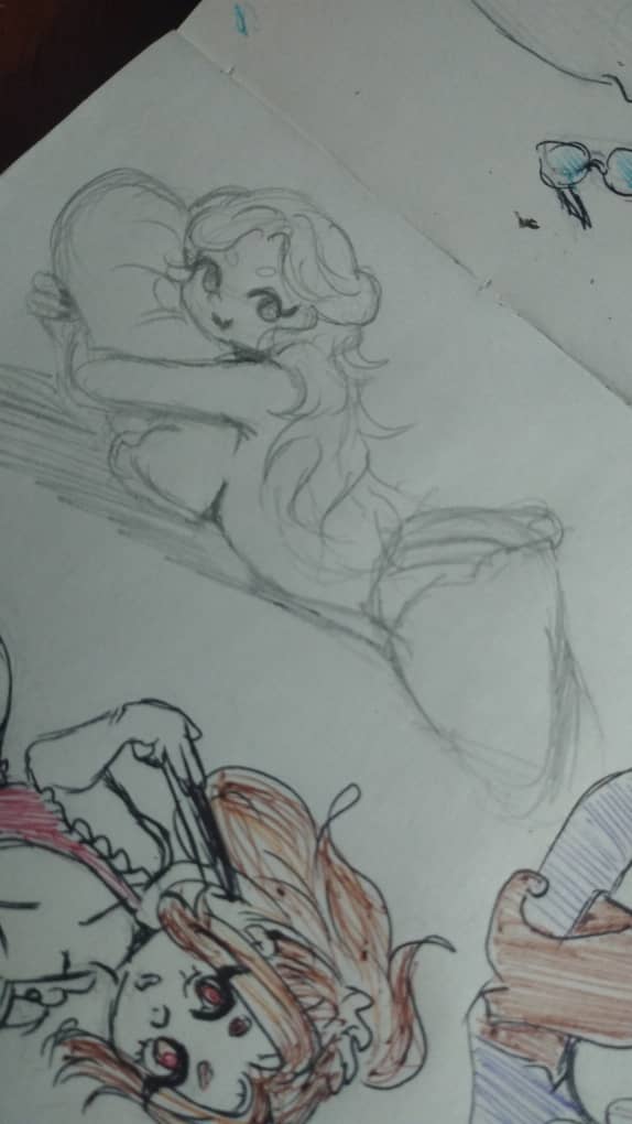 Daily 43. Me base en un dibujo que me salió de otro artista