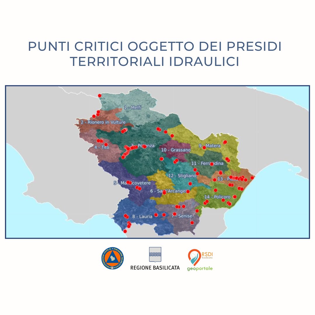È stato pubblicato un nuovo progetto WebGis sulla piattaforma RSDI della Regione Basilicata, dove da oggi è possibile consultare il progetto “𝐏𝐮𝐧𝐭𝐢 𝐜𝐫𝐢𝐭𝐢𝐜𝐢 𝐨𝐠𝐠𝐞𝐭𝐭𝐨 𝐝𝐞𝐢 𝐏𝐫𝐞𝐬𝐢𝐝𝐢 𝐓𝐞𝐫𝐫𝐢𝐭𝐨𝐫𝐢𝐚𝐥𝐢 𝐈𝐝𝐫𝐚𝐮𝐥𝐢𝐜𝐢”.

🔗rsdi.regione.basilicata.it/2025/06/03/pun…
