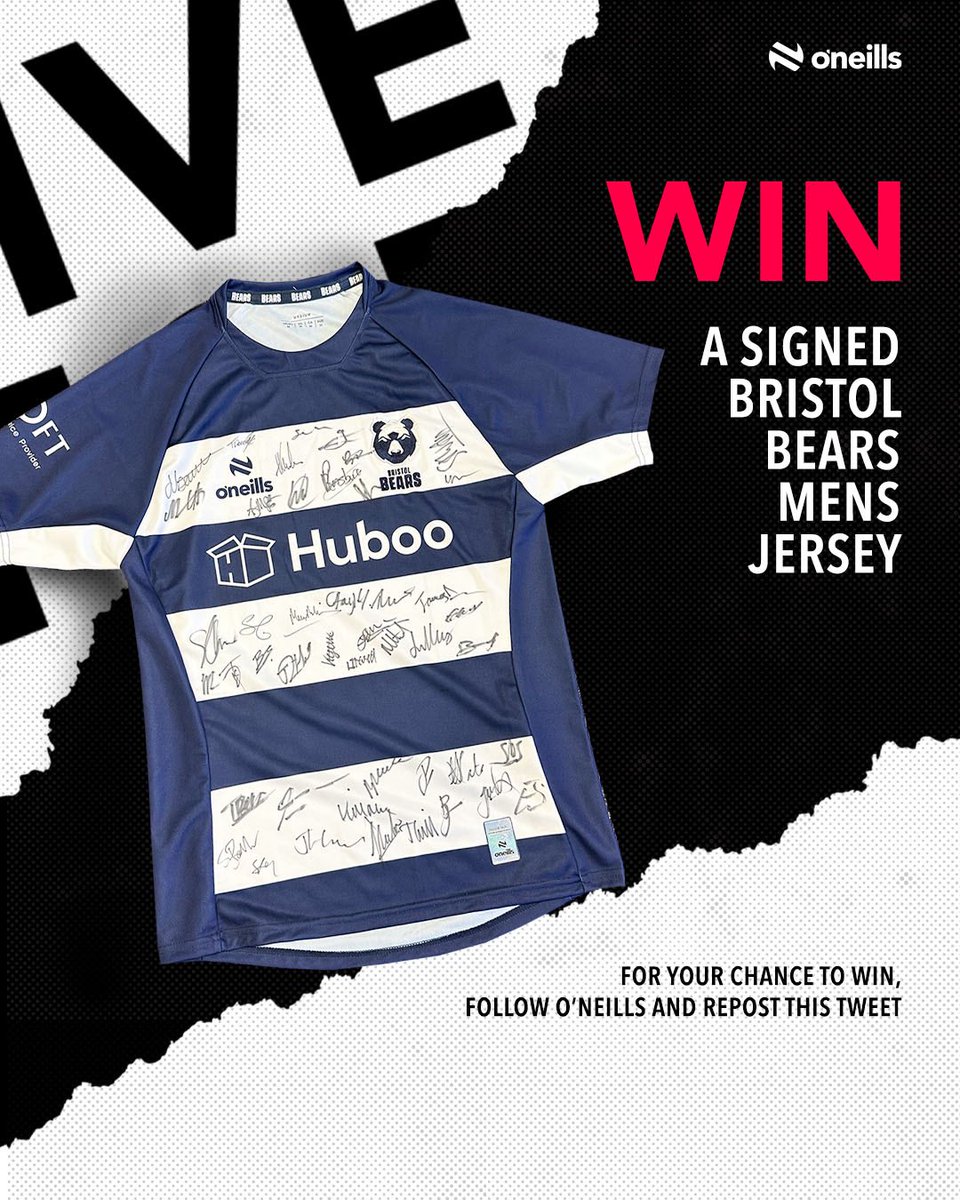O'Neills Sportswear UK (@oneillssportsuk) on Twitter photo 🚨 Competition time 🚨
Want to win a SIGNED <a href="/BristolBears/">Bristol Bears 🐻</a> Jersey?
To enter the draw:
1.Follow O’Neills Sportswear UK ✅
2.Repost this tweet ✅
Enter again via Facebook & Instagram through the link below:
linktr.ee/oneillssportsw…
Winner announced 13.06.25 🚨 Competition time 🚨
Want to win a SIGNED <a href="/BristolBears/">Bristol Bears 🐻</a> Jersey?
To enter the draw:
1.Follow O’Neills Sportswear UK ✅
2.Repost this tweet ✅
Enter again via Facebook & Instagram through the link below:
linktr.ee/oneillssportsw…
Winner announced 13.06.25