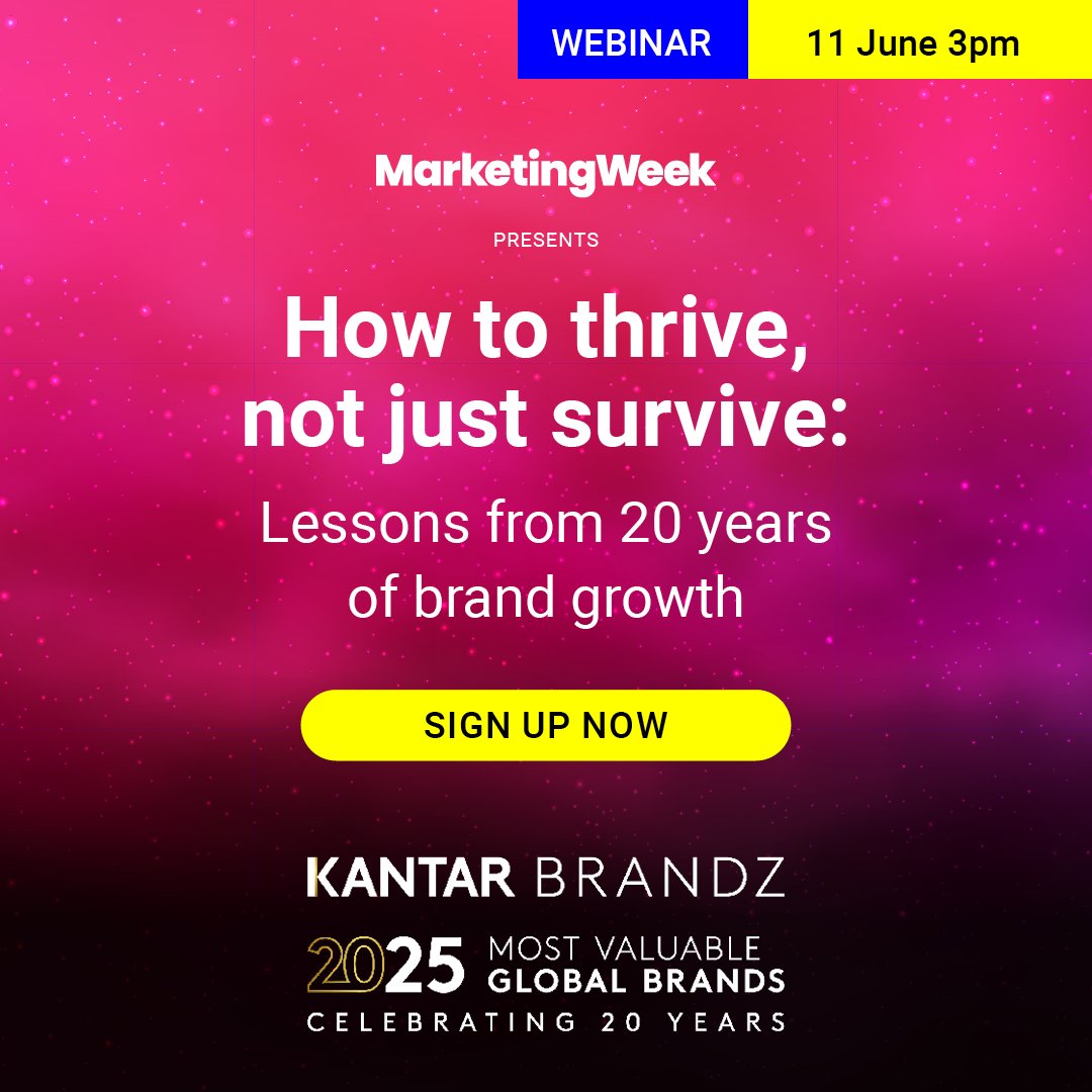 Marketing Week (@marketingweeked) on Twitter photo How do the worldās top brands keep growing, even through change?
š 11 June ā° 15:00 BST š¤ With Marketing Week, <a href="/Kantar_UKI/">Kantar UK & Ireland</a> and TikTok Shop šļø Free webinar: ow.ly/Gg4950W2IGb How do the worldās top brands keep growing, even through change?
š 11 June ā° 15:00 BST š¤ With Marketing Week, <a href="/Kantar_UKI/">Kantar UK & Ireland</a> and TikTok Shop šļø Free webinar: ow.ly/Gg4950W2IGb