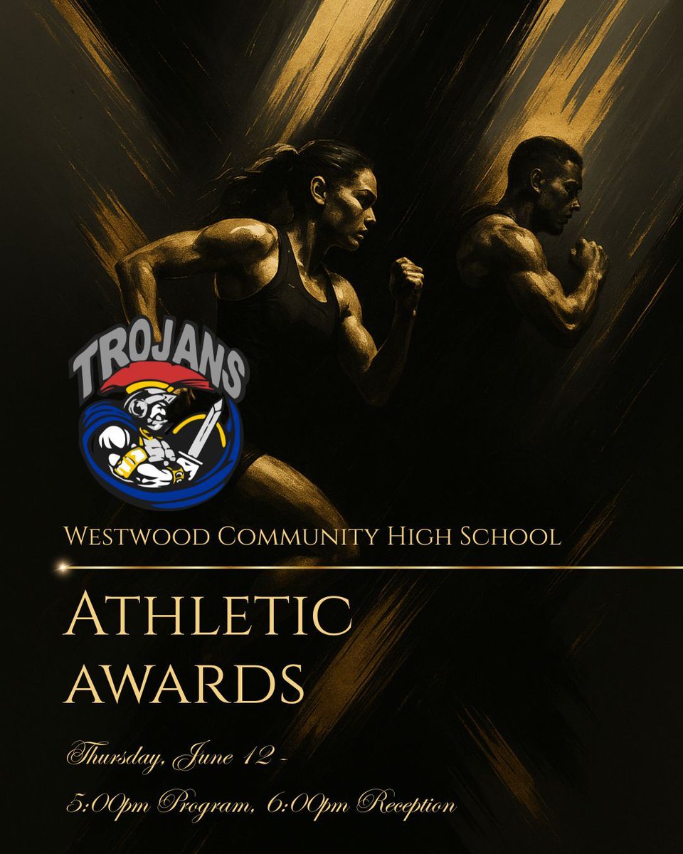 Our Athletic Awards ceremony is scheduled for Thursday, June 12, starting at 5:00 PM with the program, followed by a reception at 6:00 PM. For further details, please reach out to Mr. Toner.