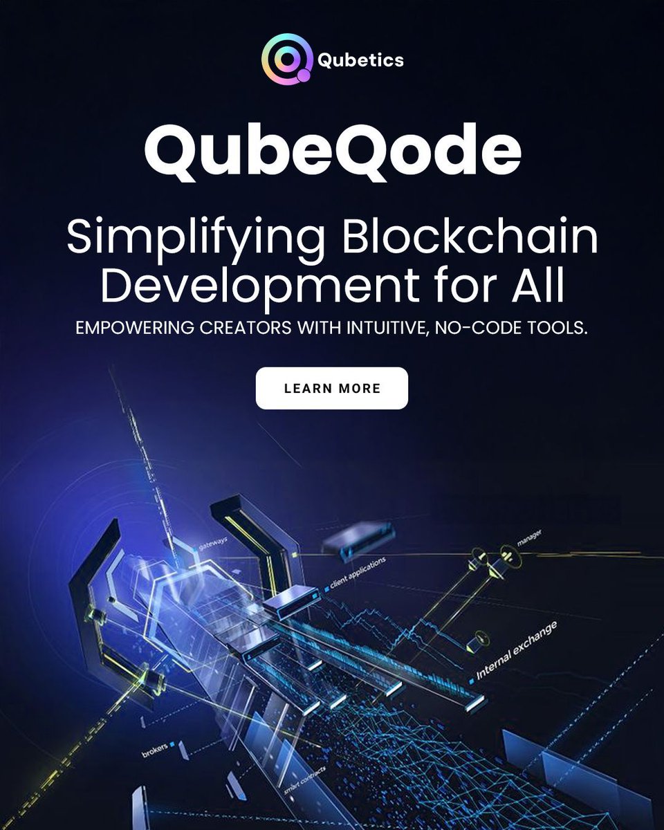 Redefining Blockchain Development
QubeQode by Qubetics is set to transform blockchain development by empowering creators with intuitive, no-code tools. 

Public Sale is Live - buy.qubetics.com
