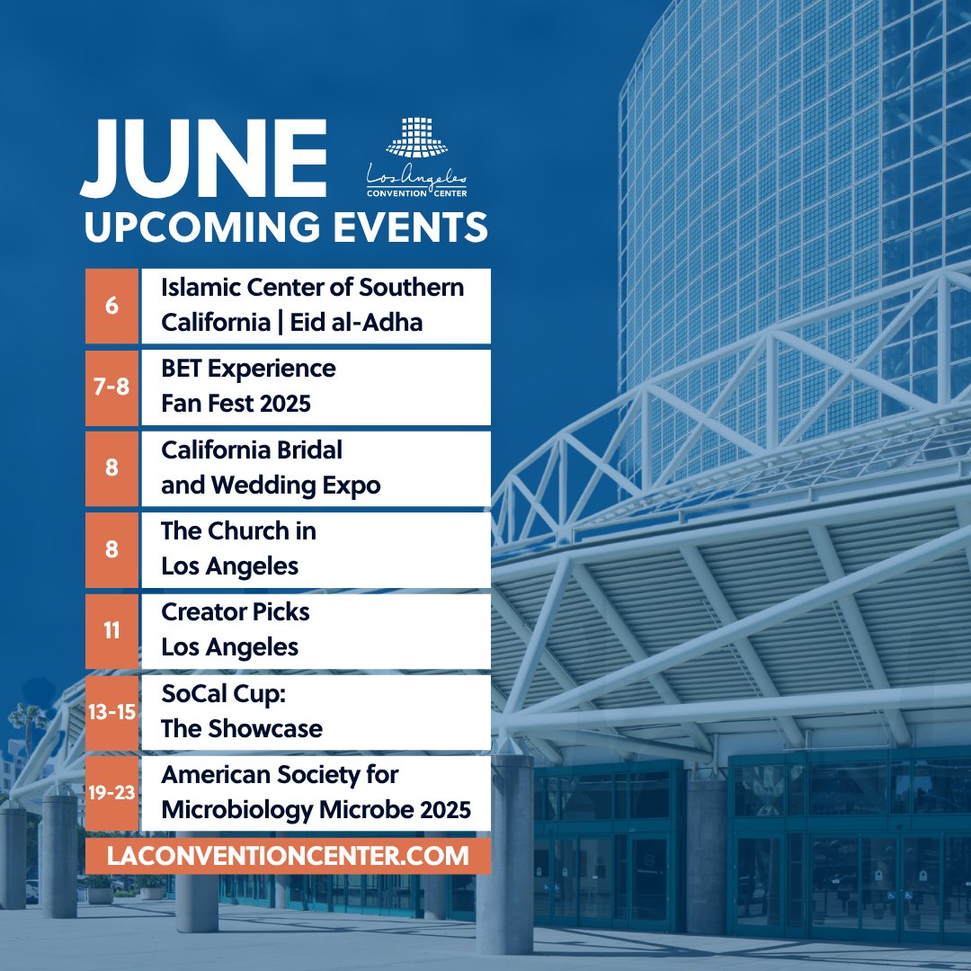 June is packed with epic events and inspiring gatherings at the Los Angeles Convention Center! From cultural celebrations to creator showcases and beyond, there’s something for everyone to explore and enjoy. Let the excitement begin! 🌟✨