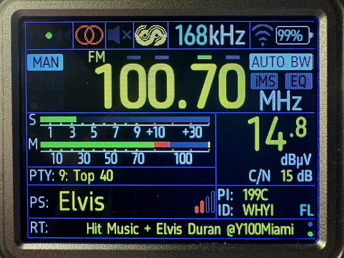 Allan Nosoff (@awxnyc) on Twitter photo If you’re near a radio, listen up! 📻🔊
Classic east coast “E-skip” right now with Miami radio stations making it in to #NYC!
This is <a href="/Y100MIAMI/">Y100 Miami</a> in Brooklyn a few min ago. Pretty cool! #FMDX #ESkip If you’re near a radio, listen up! 📻🔊
Classic east coast “E-skip” right now with Miami radio stations making it in to #NYC!
This is <a href="/Y100MIAMI/">Y100 Miami</a> in Brooklyn a few min ago. Pretty cool! #FMDX #ESkip