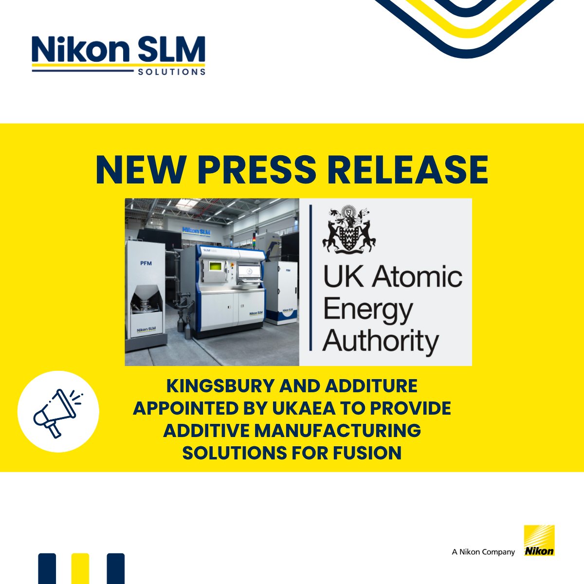 We’re proud to support UK Atomic Energy Authority (UKAEA) as they explore the use of metal additive manufacturing in the development of components for fusion energy. FULL PR: nikon-slm-solutions.com/newsroom/kings…