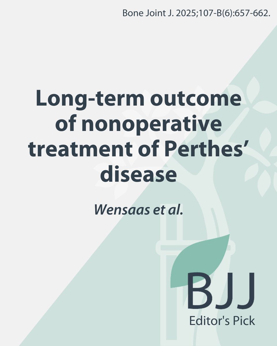 An impressive length of follow-up and less than 20% needed total hip arthroplasty. Obtaining a spherical femoral head seems to be the key.

#PerthesDisease #HipReplacement #Arthroplasty #PedsOrtho #OrthoTwitter #BJJ

boneandjoint.org.uk/Article/10.130…
