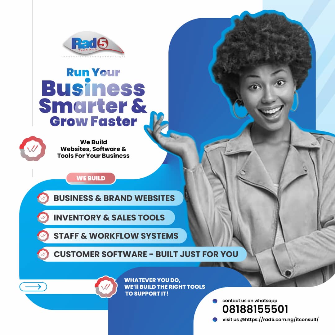 Serious businesses don’t run on spreadsheets and sticky notes; this is how serious businesses run.

Serious businesses work with tools that save time and drive growth. 

Connect with  herehttps://rad5.com.ng/itconsult/

 #TechInAba #Business #GrowYourBrandNaija   #RAD5Consulting
