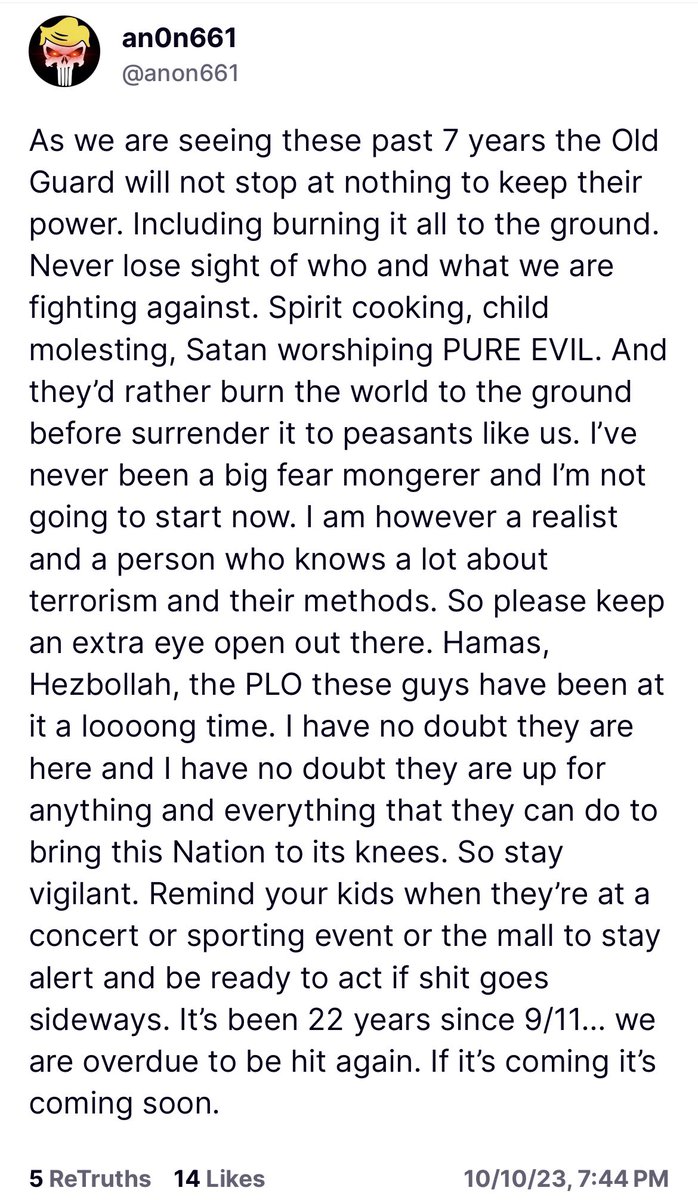 Stay alert out there.