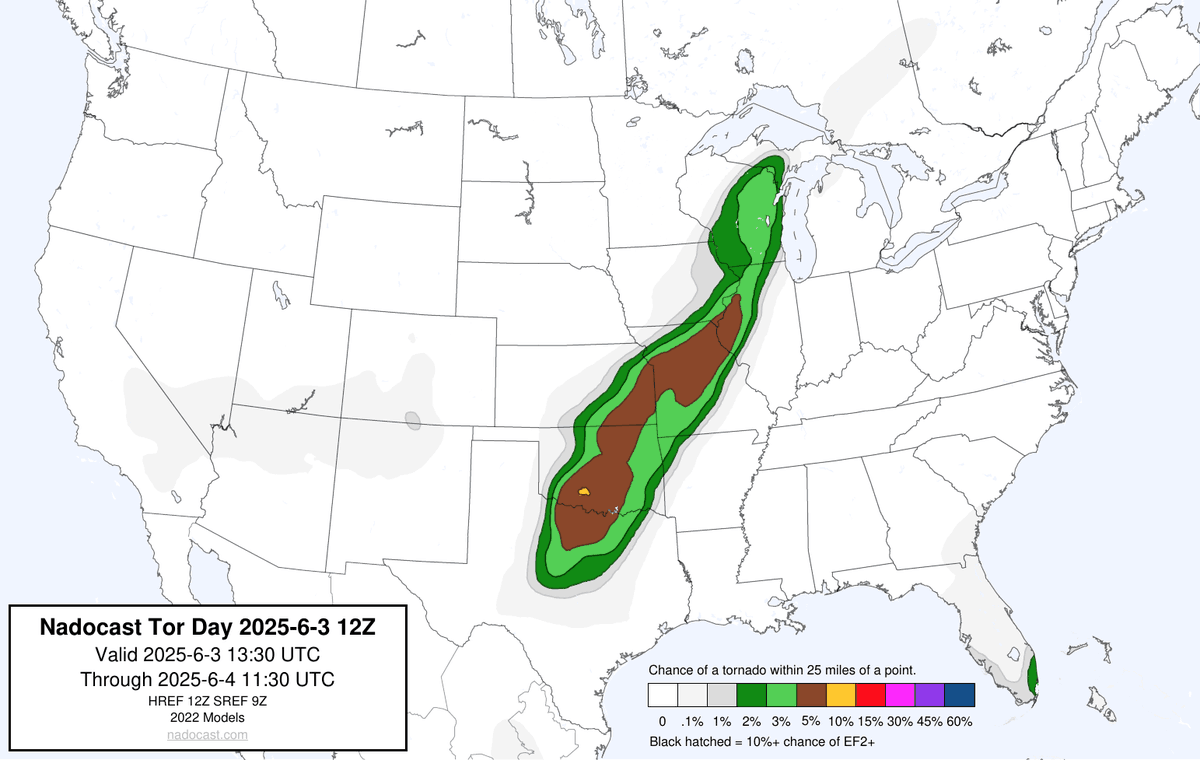 12Z Day Tornado Forecast (New New 2022 Models)