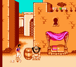 Почему-то мало кто вспоминает, что на NES (пардон, на Dendy) выходило целых четыре "Аладдина" - один официальный и три пиратских. А если считать хаки Magic Carpet и Astyanax, то все шесть!
