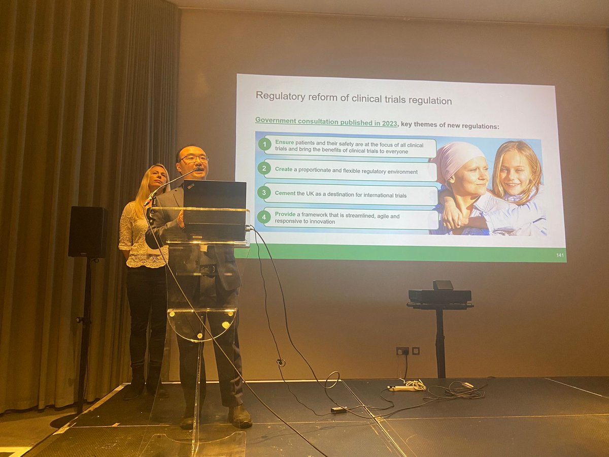 UKTMN's tweet image. #UKTMN2025
We are delighted to welcome Kingyin Lee (Head of Clinical Trials – Innovation and Compliance Group, MHRA) and Catherine Blewett (Senior Development Manager, HRA), who are joining us to deliver a talk to delegates on "Developments in Clinical Trial Regulations."