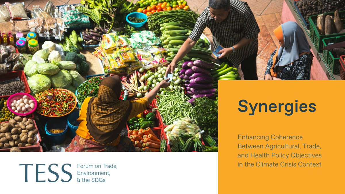 🌍🍽️ Our existing food systems drive 30% of global emissions &amp; are linked to poor health, biodiversity loss, &amp; climate vulnerability.

🌾🌍 As climate impacts intensify, aligning agricultural trade with health &amp; sustainability goals is more urgent than ever.

🌱 In this new TESS