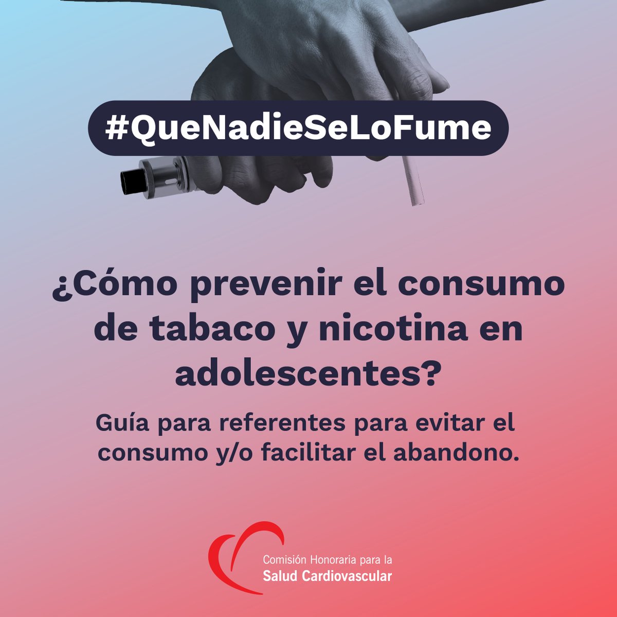 En el marco del #DíaMundialdelTabaco, les volvemos a compartir esta guía para padres 👇:

¿Tenés hijos adolescentes?
¿Querés ayudarlos a prevenir o abandonar el consumo de estos productos?

🗃️ Descarga directa: cardiosalud.org/wp-content/upl…