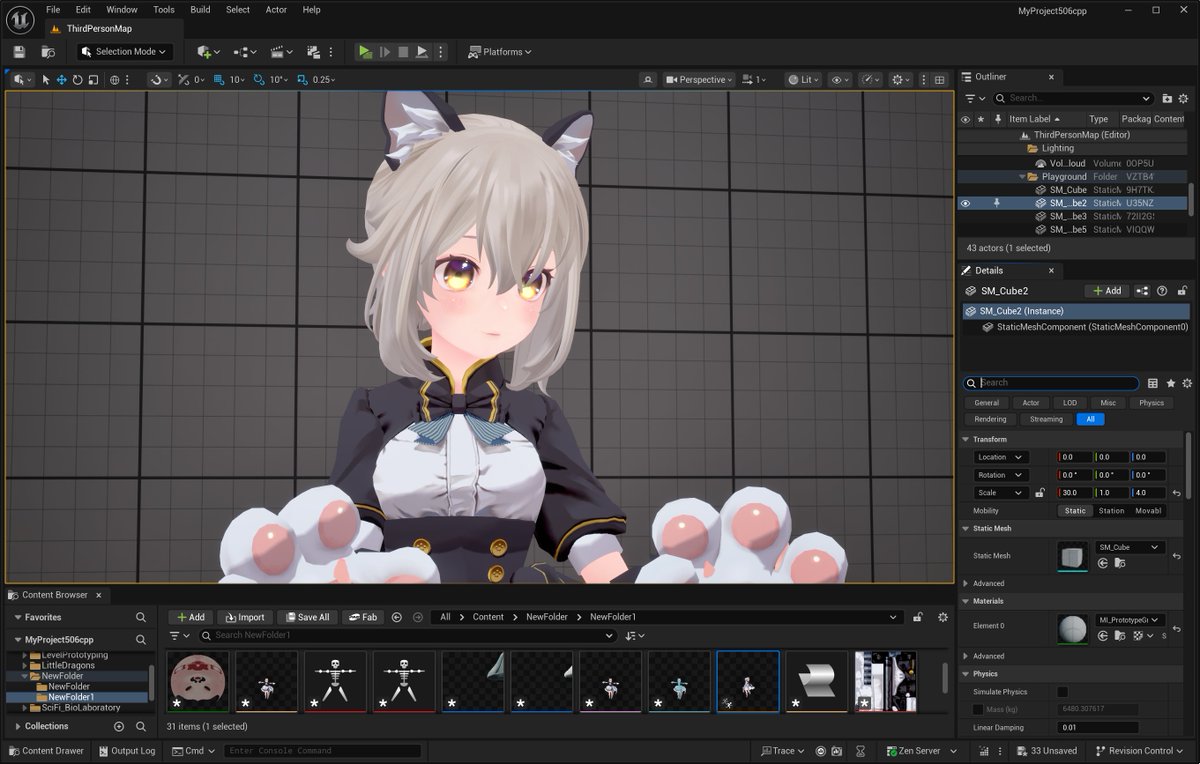 最新VRM4Uにて、UE5.6対応バイナリを追加しました！
使ってみたい方はどうぞー
github.com/ruyo/VRM4U

#VRM4U #UE5