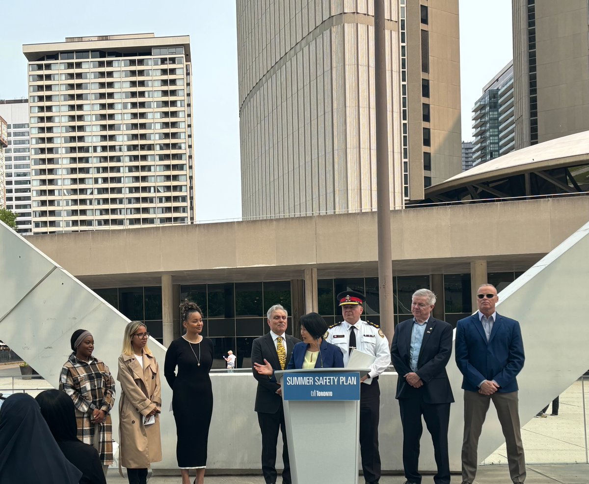 School is almost out, this is a critical time of year for youth in our City. Along community partners and Toronto Police, we released our Summer Safety Plan that focuses on supporting young people through violence prevention and recreation programs.

✅Engaging 3,000 youth and