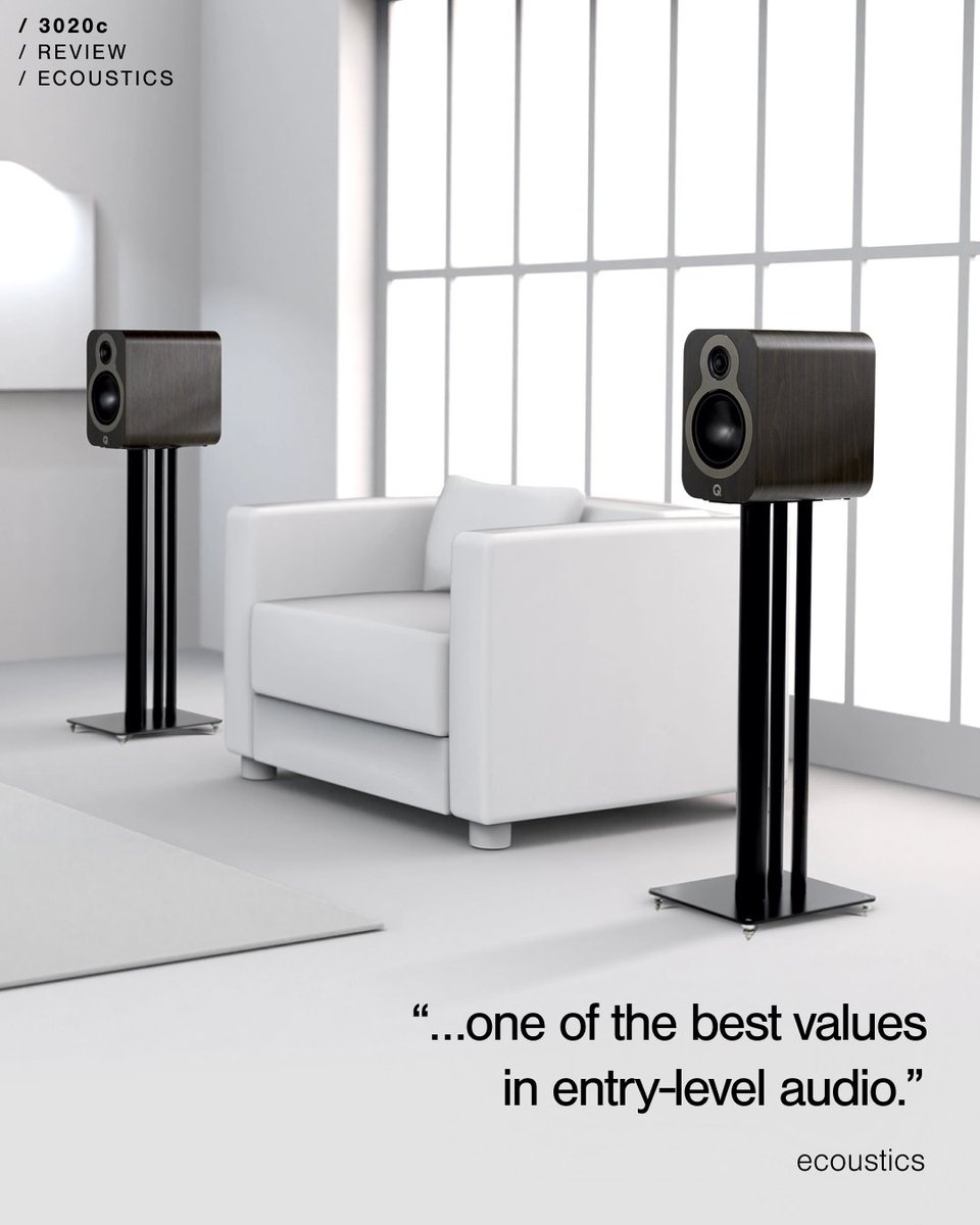 Another stellar review of our 3020c standmount speaker hits the WWW - this time from those sonic detectives over at <a href="/ecoustics/">ecoustics</a> 

"It’s transparent and detailed, backed by impressive tech and build quality that you rarely see below $550…" 💪
 bit.ly/3Swi45J