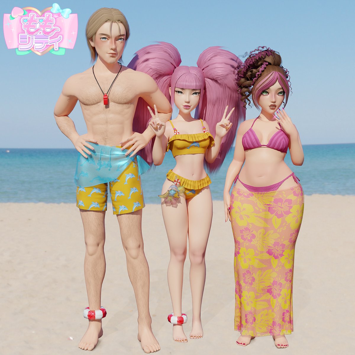 👙Momo City☀️
Get ready to go to the Citizen Island beach with our swimsuits!
#Momocity #ROBLOX