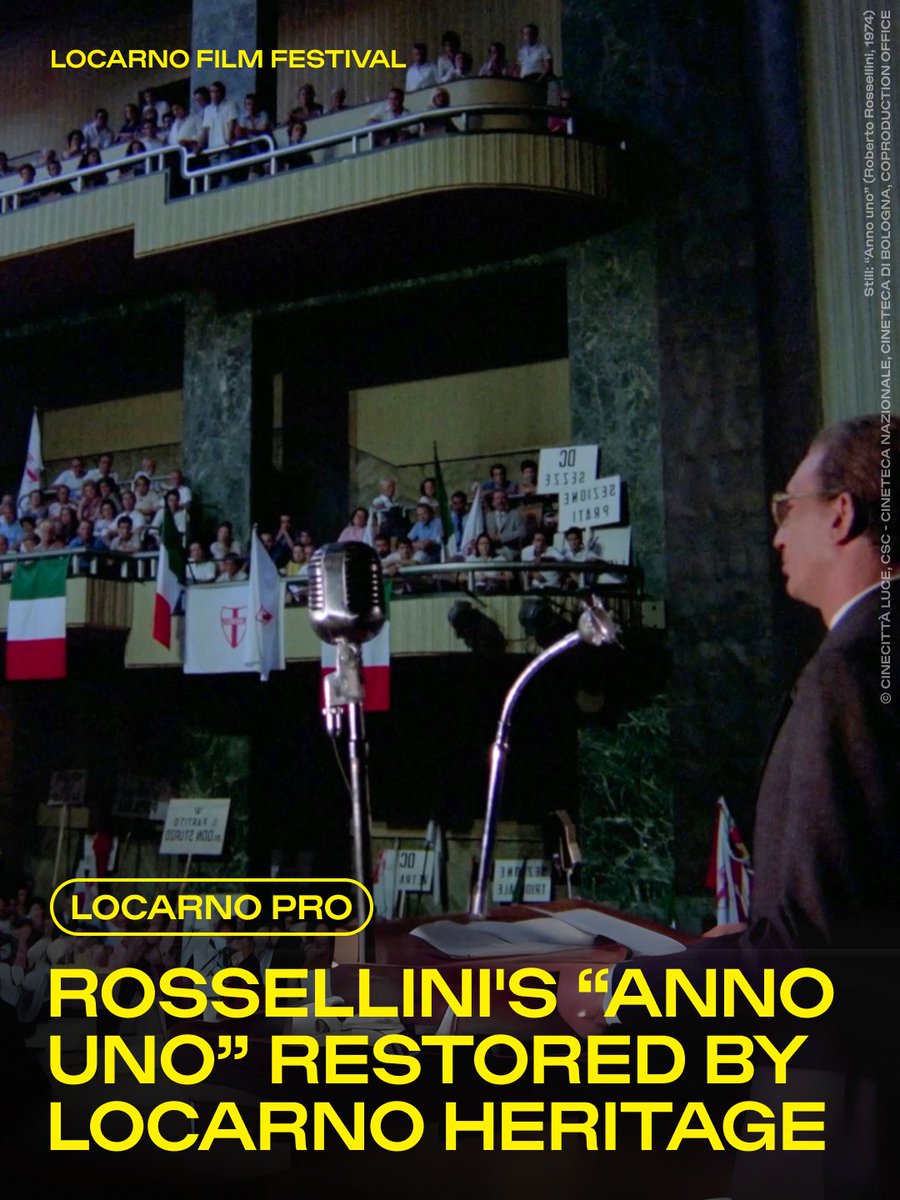 We're thrilled to announce that the Festival and Cinegrell have just restored Roberto Rossellini's “Anno uno” – thanks to Locarno Heritage (Locarno Pro).

#Locarno78 will host the premiere of the newly restored version of the film – a true classic. 

→ shorturl.at/csYWr
