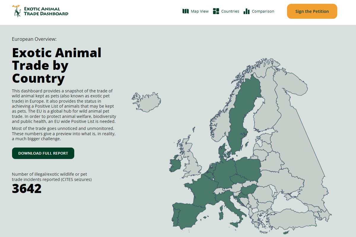 AAP_Europe's tweet image. Our event #WildAnimalsNotPets: The Case for an EU #PositiveList” at the European Parliament was a powerful step forward for animal welfare across the EU.
Want to dive deeper? Visit the AAP Dashboard for key facts about the wild animal trade in Europe
bit.ly/AAPdashboard