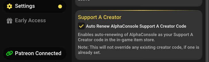 Did you know?

Checking this box in the AlphaConsole Settings menu is one of the best ways to support the plugin!