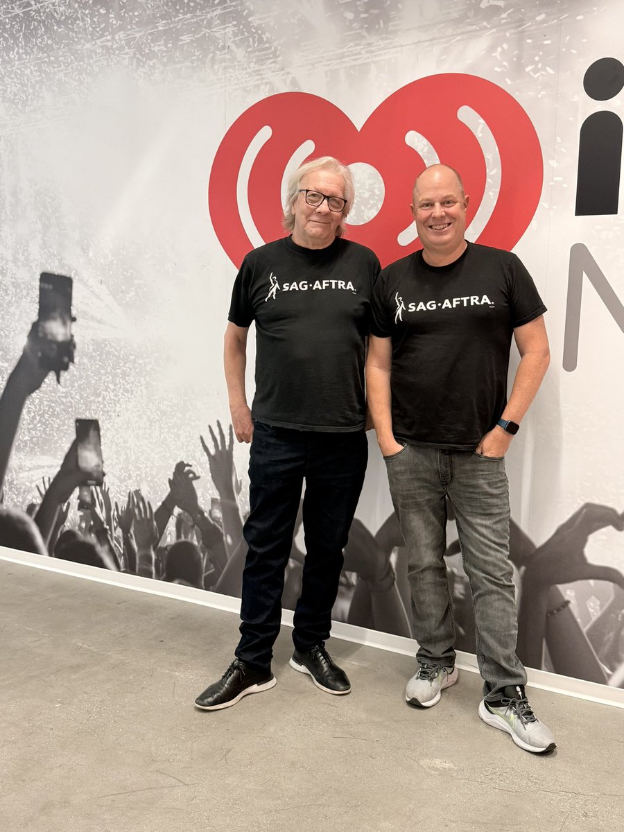 Two NYC morning guys (Jim Kerr) and myself repping <a href="/sagaftra/">SAG-AFTRA</a> today! 🙌🏼