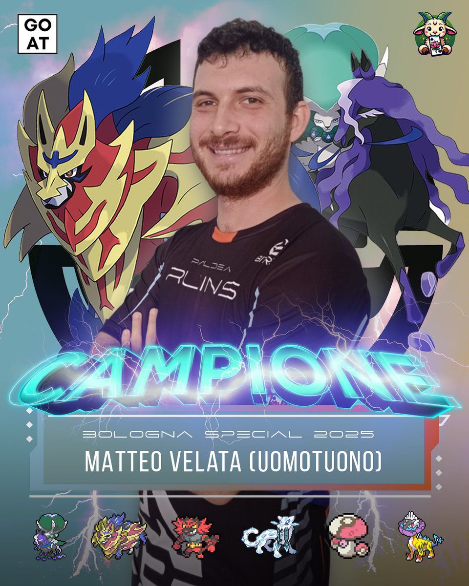PaldeaRuins's tweet image. 🇮🇹 Bologna Special 2025 🇮🇹
The special event is over, but we still have to fully realize what happened. In fact, history has been made since @UomoTuono won the whole event and became the first regional champion of our team.